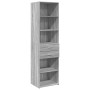 Aparador de madera de ingeniería gris Sonoma 50x42,5x185 cm de , Aparadores - Ref: Foro24-3281460, Precio: 140,61 €, Descuent...