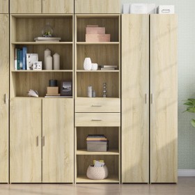 Engineered wood sideboard in Sonoma oak, 50x42.5x185 cm by , Sideboards - Ref: Foro24-3281457, Price: 136,99 €, Discount: %