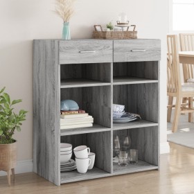 Engineered wood sideboard in Sonoma grey, 80x42.5x93 cm by , Sideboards - Ref: Foro24-3281481, Price: 125,17 €, Discount: %