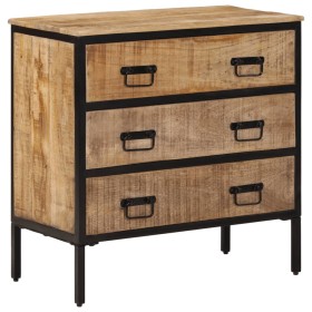 Aparador de madera maciza de mango rugosa 70x35x70 cm de , Aparadores - Ref: Foro24-374081, Precio: 205,64 €, Descuento: %