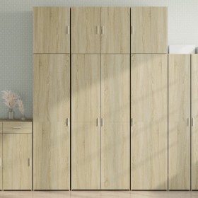 Aparador alto madera de ingeniería roble Sonoma 80x42,5x249 cm de , Aparadores - Ref: Foro24-3281366, Precio: 264,51 €, Descu...