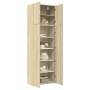 Aparador alto madera de ingeniería roble Sonoma 80x42,5x249 cm de , Aparadores - Ref: Foro24-3281366, Precio: 264,51 €, Descu...