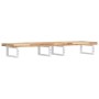 Wall-mounted sink shelf made of steel and solid acacia wood by , bathroom vanities - Ref: Foro24-3302704, Price: 155,42 €, Di...