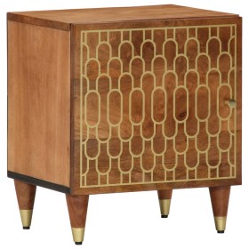 Solid mango wood bedside table 40x33x46 cm by , Nightstands - Ref: Foro24-358280, Price: 59,63 €, Discount: %