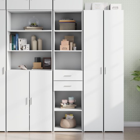 Weißer Schrank aus Holzwerkstoff 45x42,5x185 cm von , Sideboards - Ref: Foro24-3281448, Preis: 132,86 €, Rabatt: %