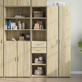 Engineered wood sideboard in Sonoma oak, 40x42.5x185 cm by , Sideboards - Ref: Foro24-3281443, Price: 128,19 €, Discount: %