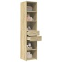 Aparador de madera de ingeniería roble Sonoma 40x42,5x185 cm de , Aparadores - Ref: Foro24-3281443, Precio: 128,99 €, Descuen...