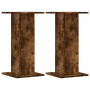 Soportes altavoces 2 uds madera roble ahumado 30x30x60 cm de , Soportes para altavoces - Ref: Foro24-852658, Precio: 55,77 €,...