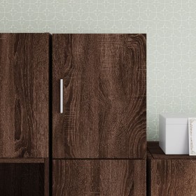 Engineered wood brown oak wall cabinet 30x42.5x40 cm by , Sideboards - Ref: Foro24-846095, Price: 41,10 €, Discount: %