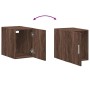 Engineered wood brown oak wall cabinet 30x42.5x40 cm by , Sideboards - Ref: Foro24-846095, Price: 41,10 €, Discount: %