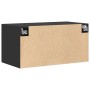 Armario de pared madera de ingeniería negro 80x42,5x40 cm de , Aparadores - Ref: Foro24-846125, Precio: 64,98 €, Descuento: %