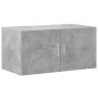 Engineered wood gray concrete wall cabinet 80x42.5x40 cm by , Sideboards - Ref: Foro24-846127, Price: 62,99 €, Discount: %