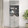 Engineered wood gray concrete wall cabinet 80x42.5x40 cm by , Sideboards - Ref: Foro24-846127, Price: 62,99 €, Discount: %