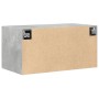 Engineered wood gray concrete wall cabinet 80x42.5x40 cm by , Sideboards - Ref: Foro24-846127, Price: 62,99 €, Discount: %