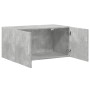 Engineered wood gray concrete wall cabinet 80x42.5x40 cm by , Sideboards - Ref: Foro24-846127, Price: 62,99 €, Discount: %