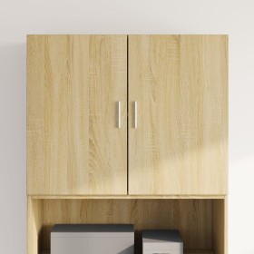 Armario de pared madera ingeniería roble Sonoma 80x42,5x64 cm de , Aparadores - Ref: Foro24-846133, Precio: 77,48 €, Descuent...