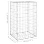 Gabion wall with galvanized steel covers 60x50x100 cm by vidaXL, fence panels - Ref: Foro24-147812, Price: 57,49 €, Discount: %