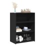 Engineered wood black sideboard 70x41x93 cm by , Sideboards - Ref: Foro24-846370, Price: 77,63 €, Discount: %