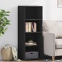 Aparador alto madera ingeniería negro 45x41x124 cm de , Aparadores - Ref: Foro24-846391, Precio: 79,13 €, Descuento: %