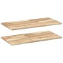 Floating shelves 2 units untreated acacia wood 60x40x2 cm by , Shelves and shelves - Ref: Foro24-3279392, Price: 66,11 €, Dis...