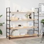 Floating shelves 3 units untreated acacia wood 140x40x2 cm by , Shelves and shelves - Ref: Foro24-3279409, Price: 169,78 €, D...