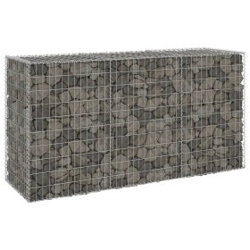 Gabion wall with galvanized steel covers 200x60x100 cm by vidaXL, fence panels - Ref: Foro24-147815, Price: 111,99 €, Discoun...