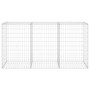 Gabion wall with galvanized steel covers 200x60x100 cm by vidaXL, fence panels - Ref: Foro24-147815, Price: 115,89 €, Discoun...