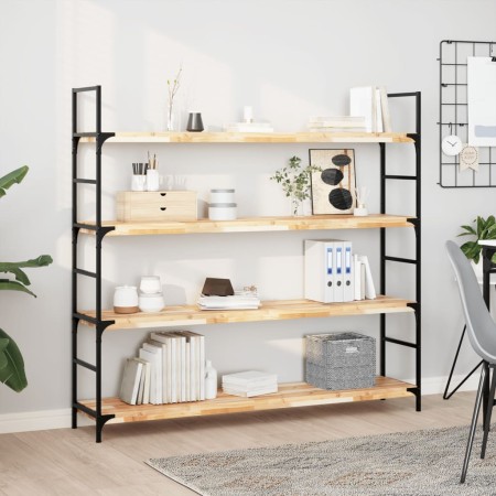 Floating shelves 2 units untreated acacia wood 160x30x4 cm by , Shelves and shelves - Ref: Foro24-3279468, Price: 179,04 €, D...