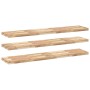 Floating shelves 3 units untreated acacia wood 120x30x4 cm by , Shelves and shelves - Ref: Foro24-3279461, Price: 190,25 €, D...