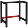 Black and red metal workbench structure 150x57x79 cm by vidaXL, Table legs - Ref: Foro24-147927, Price: 66,19 €, Discount: %