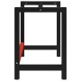 Black and red metal workbench structure 150x57x79 cm by vidaXL, Table legs - Ref: Foro24-147927, Price: 66,19 €, Discount: %