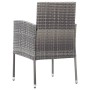 Garden chairs with grey cushions, 2 units, synthetic grey rattan by , Garden chairs - Ref: Foro24-318705, Price: 102,45 €, Di...