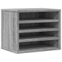 Organizador escritorio madera ingeniería gris 36x26x29,5 cm de , Clasificación y organización - Ref: Foro24-848050, Precio: 4...