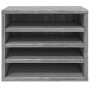 Organizador escritorio madera ingeniería gris 36x26x29,5 cm de , Clasificación y organización - Ref: Foro24-848050, Precio: 4...