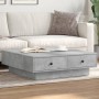 Engineered wood gray concrete coffee table 90x90x28 cm by , Coffee table - Ref: Foro24-848090, Price: 123,35 €, Discount: %