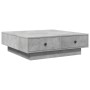 Engineered wood gray concrete coffee table 90x90x28 cm by , Coffee table - Ref: Foro24-848090, Price: 123,35 €, Discount: %