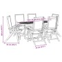 Garten-Esszimmer-Set, 7-teilig, Massivholz Akazie und Textilene von , Gartensets - Ref: Foro24-3279295, Preis: 641,71 €, Raba...