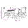 Garden dining set 7 pieces solid acacia wood and textilene by , Garden sets - Ref: Foro24-3279297, Price: 642,01 €, Discount: %