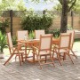 Garten-Esszimmer-Set, 7-teilig, Massivholz Akazie und Textilene von , Gartensets - Ref: Foro24-3279283, Preis: 646,99 €, Raba...