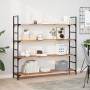 Solid acacia wood floating shelf with oil finish 160x30x2cm by , Shelves and shelves - Ref: Foro24-3279547, Price: 56,99 €, D...