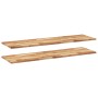 Floating shelf 2 units acacia wood oil finish 120x40x2 cm by , Shelves and shelves - Ref: Foro24-3279564, Price: 100,83 €, Di...