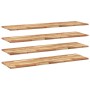 Floating shelf 4 units made of acacia wood with an oil finish 120x40x2 cm by , Shelves and shelves - Ref: Foro24-3279566, Pri...