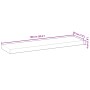 Solid acacia wood floating shelf with oil finish 100x20x4cm by , Shelves and shelves - Ref: Foro24-3279587, Price: 47,93 €, D...