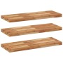 Floating shelf set of 3 made of acacia wood with an oil finish, measuring 100x30x4 cm. by , Shelves and shelves - Ref: Foro24...