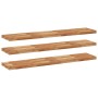 Floating shelf set of 3 made of acacia wood with an oil finish, measuring 160x30x4 cm. by , Shelves and shelves - Ref: Foro24...