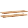 Floating shelf 2 units acacia wood oil finish 140x40x4 cm by , Shelves and shelves - Ref: Foro24-3279648, Price: 210,69 €, Di...