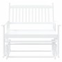 Banco deslizante madera maciza de álamo blanco 118x70x104,5 cm de , Mecedoras - Ref: Foro24-4008868, Precio: 189,59 €, Descue...