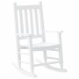 Solid white poplar wood rocking chair for children by , Rocking chairs - Ref: Foro24-4008877, Price: 60,99 €, Discount: %