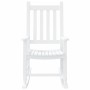 Mecedora para niños madera maciza de álamo blanca de , Mecedoras - Ref: Foro24-4008877, Precio: 60,66 €, Descuento: %