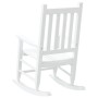 Solid white poplar wood rocking chair for children by , Rocking chairs - Ref: Foro24-4008877, Price: 60,99 €, Discount: %